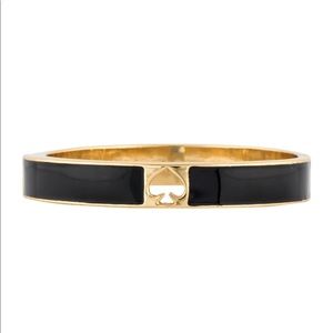 Kate Spade gold and black enamel bangle